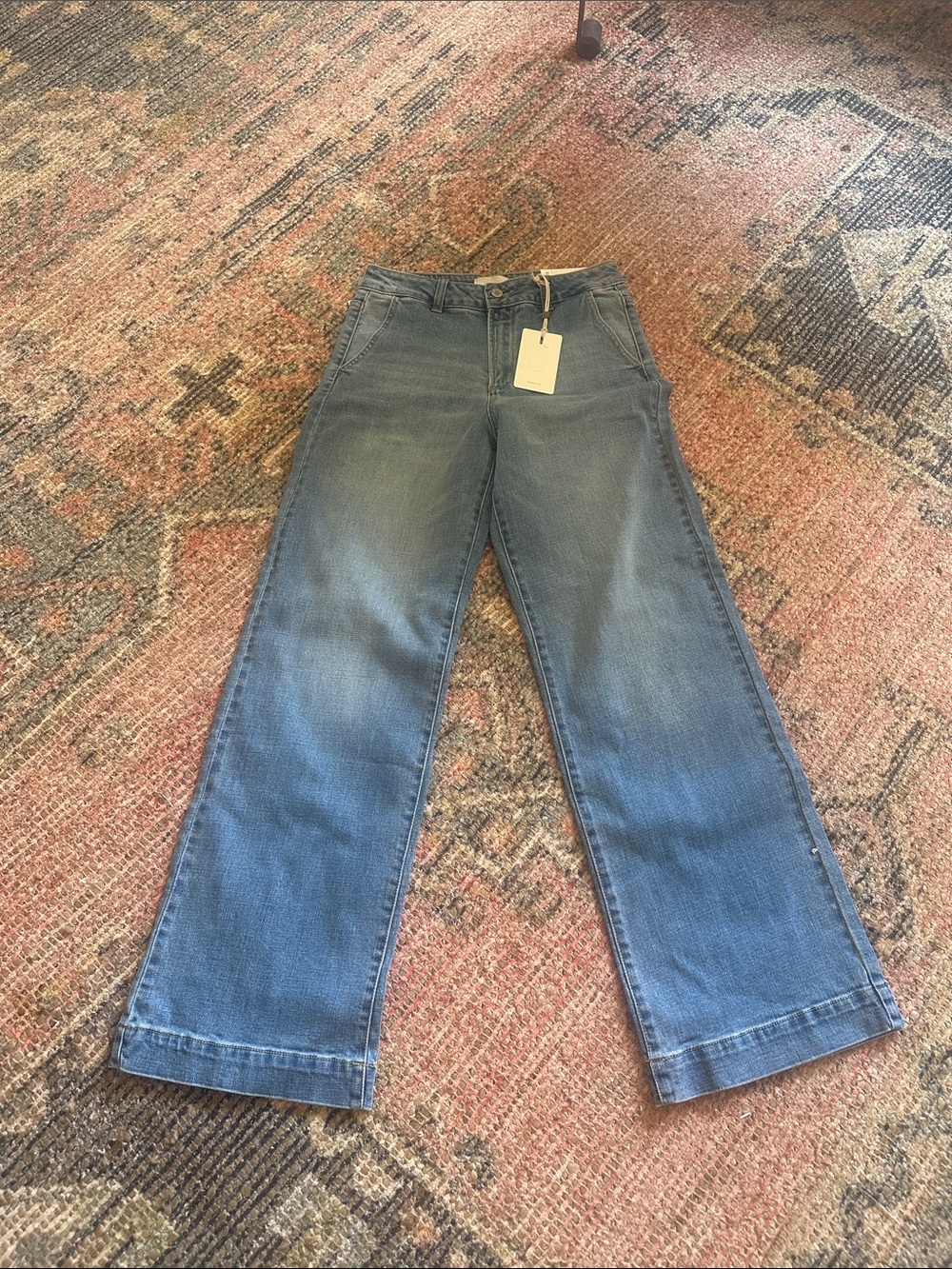 KanCan Medium Blue Flare Wide-Leg Jeans
